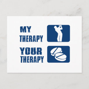 golf therapy designs postcard
