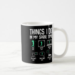 Golf Things I Do In My Spare Time Golfer Kids Boys Coffee Mug