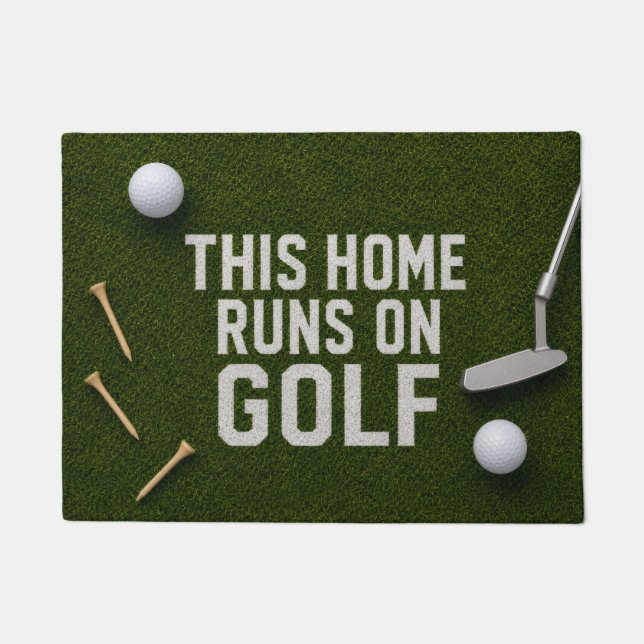Golf this home runs on golf doormat (Front)
