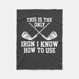 Golf - This Is The Only Iron Fleece Blanket