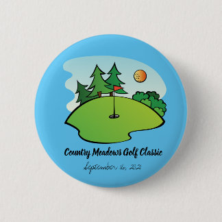 Golf Tournament Charity Event Business Button