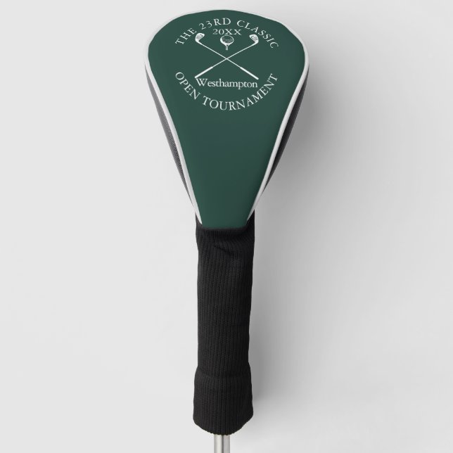 Golf Tournament Classic Event Emerald Green Head Cover (Front)