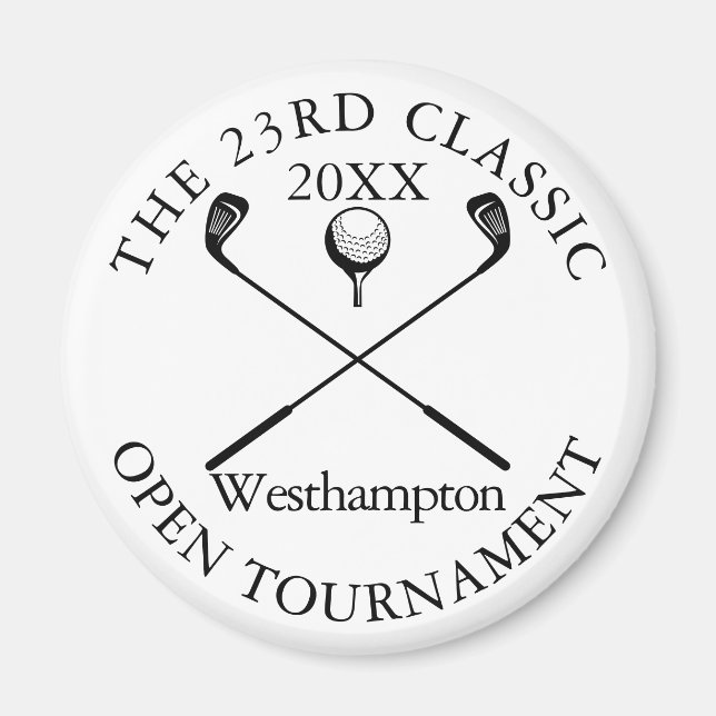 Golf Tournament Classic Event Magnet (Front)