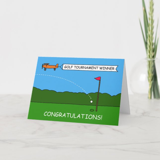 Golf Tournament Congratulations Card (Front)