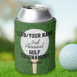 Golf Tournament Golf Outing Golf Ball & Tee Can Cooler