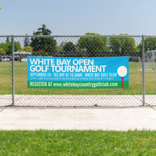 Golf tournament golfing simple graphic event banner