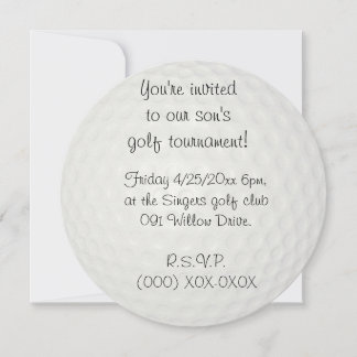 Golf tournament invitation