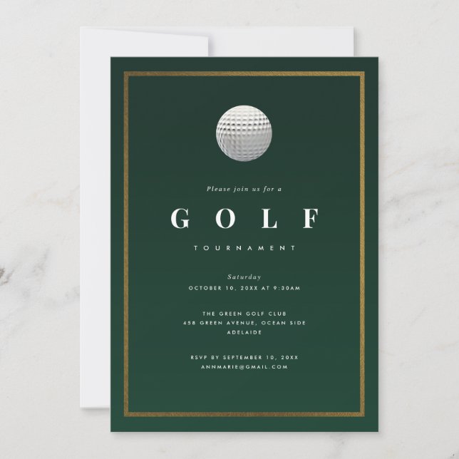Golf Tournament Invitation (Front)
