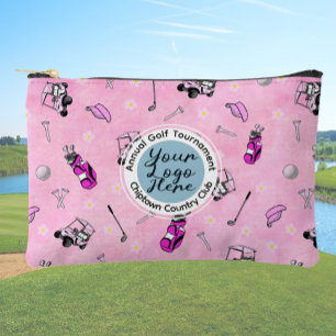 Golf tournament or event custom logo personalised  accessory pouch