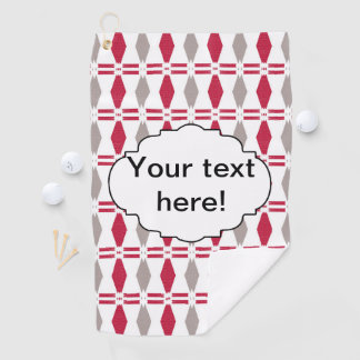 Golf Towel abstract template