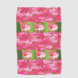 Golf Towel Floral