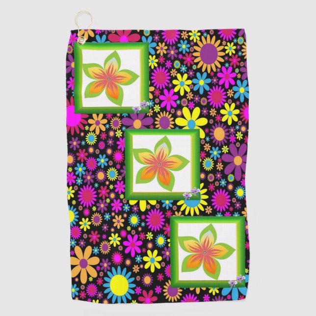 Golf Towel Floral (Front)