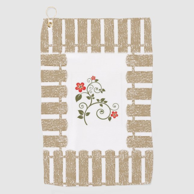 Golf Towel Floral (Front)