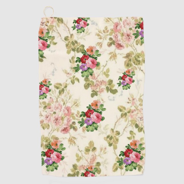 Golf Towel Floral (Front)