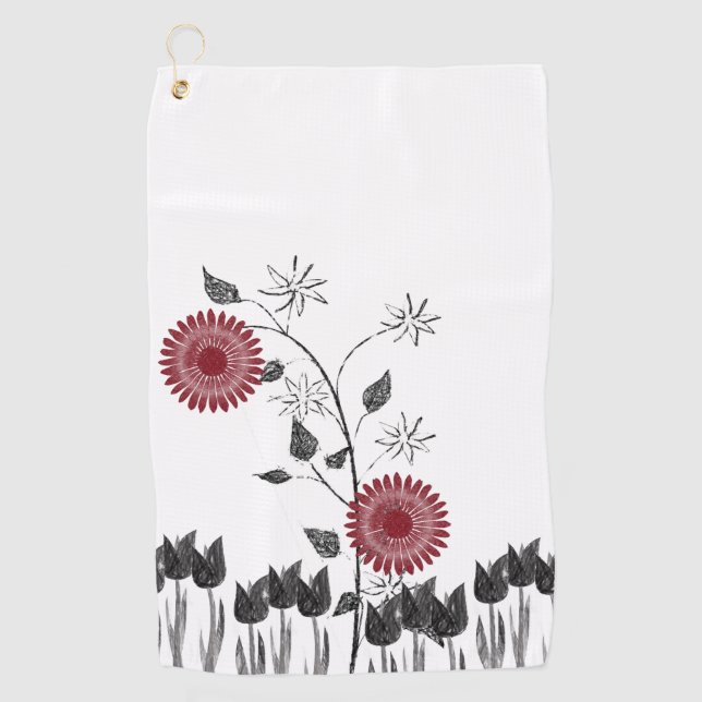 Golf Towel Floral (Front)