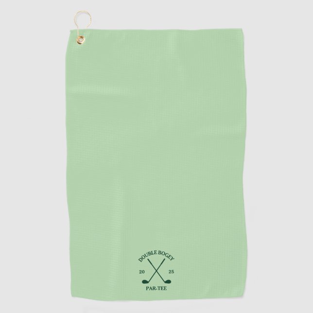 Golf Towel Of Modern Custom Funny Golf Lover Green (Front)