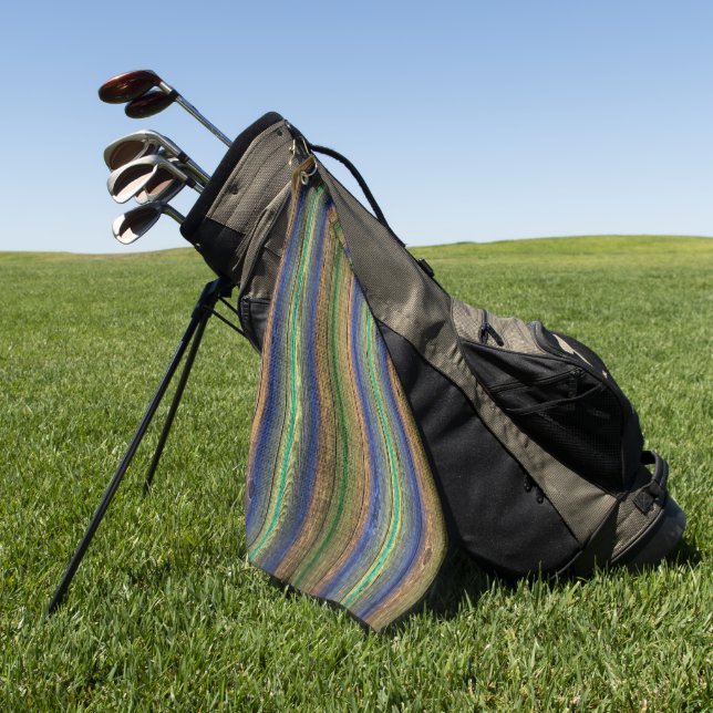 Golf Towel, set,home,checks,stripes,design, Towel (Green)