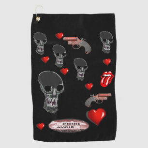 Golf Towel Skull