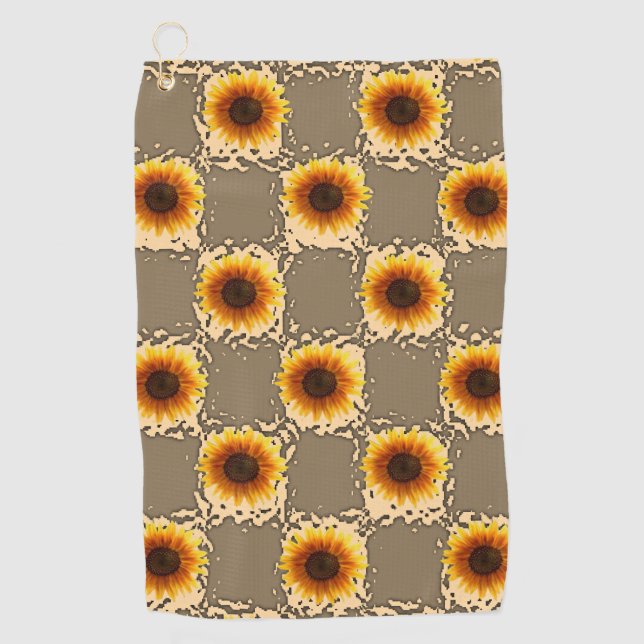 Golf Towel Sunflower (Front)