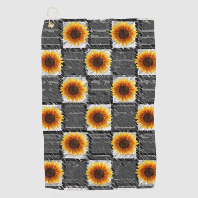 Golf Towel Sunflower (Front)