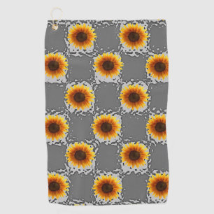 Golf Towel Sunflower