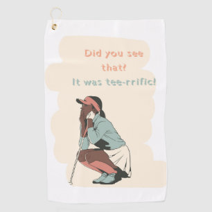 Golf Towel Tee - rrific Women's Customised