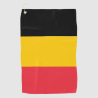 Golf Towel with flag of Belgium