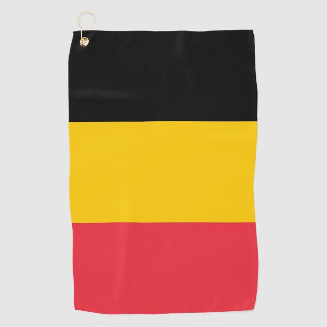 Golf Towel with flag of Belgium (Front)