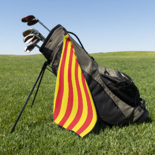 Golf Towel with flag of Catalonia