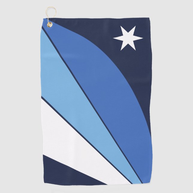 Golf Towel with flag of Columbia, SC (Front)