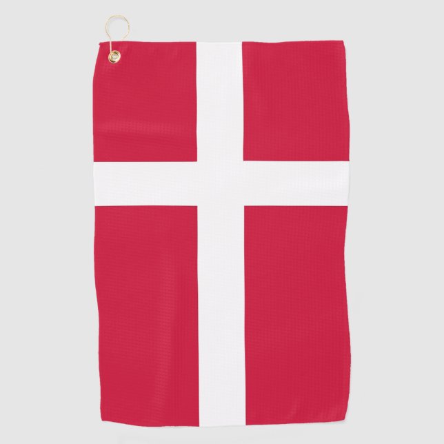 Golf Towel with flag of Denmark (Front)