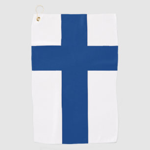 Golf Towel with flag of Finland
