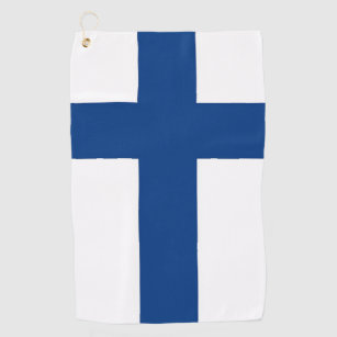 Golf Towel with flag of Finland