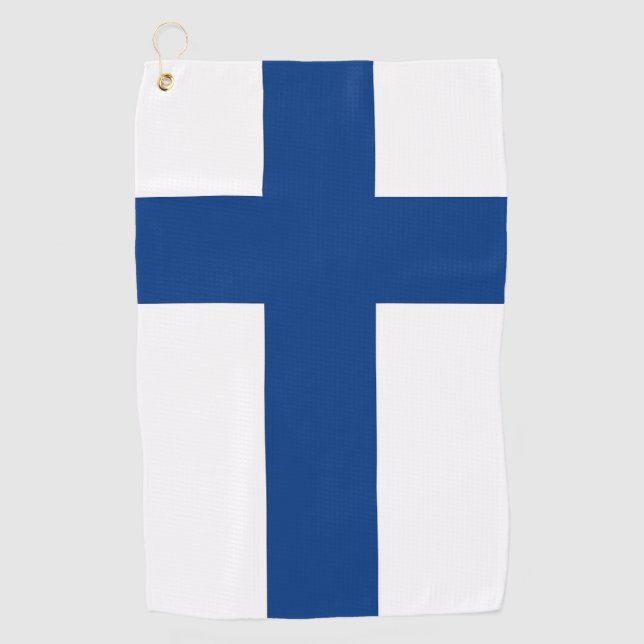 Golf Towel with flag of Finland (Front)