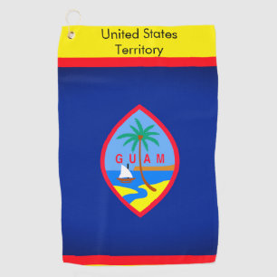 Golf Towel with Flag of Guam