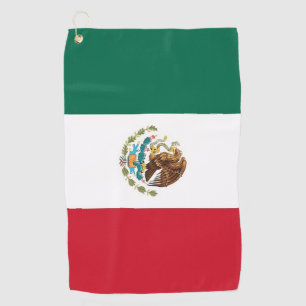 Golf Towel with flag of Mexico