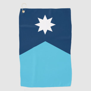 Golf Towel with flag of Minnesota, USA