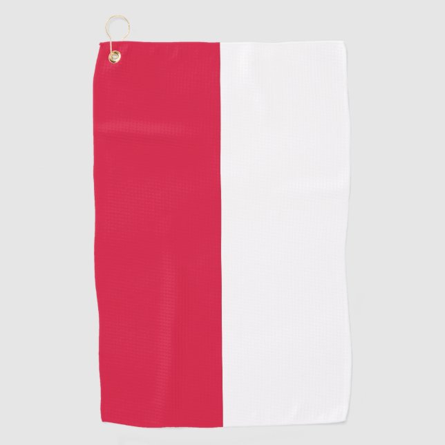 Golf Towel with flag of Poland (Front)