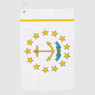 Golf Towel with flag of Rhode Island, USA