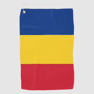 Golf Towel with flag of Romania