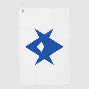 Golf Towel with flag of Toyota City, Japan