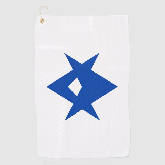 Golf Towel with flag of Toyota City, Japan (Front)