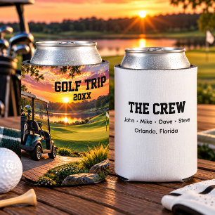 Golf Trip Crew Can Cooler Custom Golf Outing