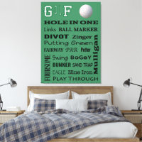 GOLF typography