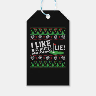 Golf Ugly Christmas Gift Tags