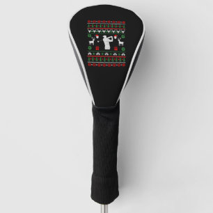 Golf Ugly Christmas Sweater Golf Head Cover