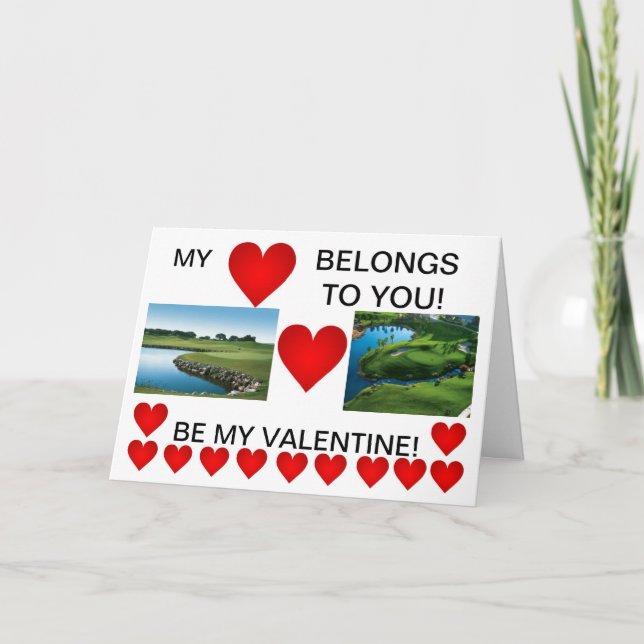 GOLF VALENTINE CARD (Front)