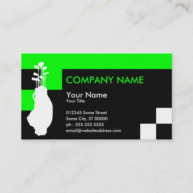 golf vertices business card (Front)