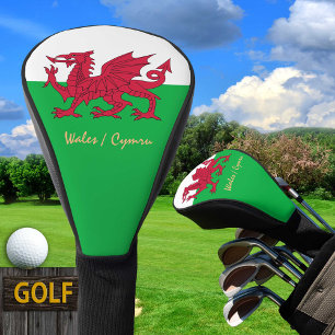 Golf Wales & Welsh Flag sport golfing Clubs Covers