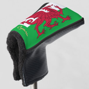 Golf Wales & Welsh Flag sport golfing Clubs Covers